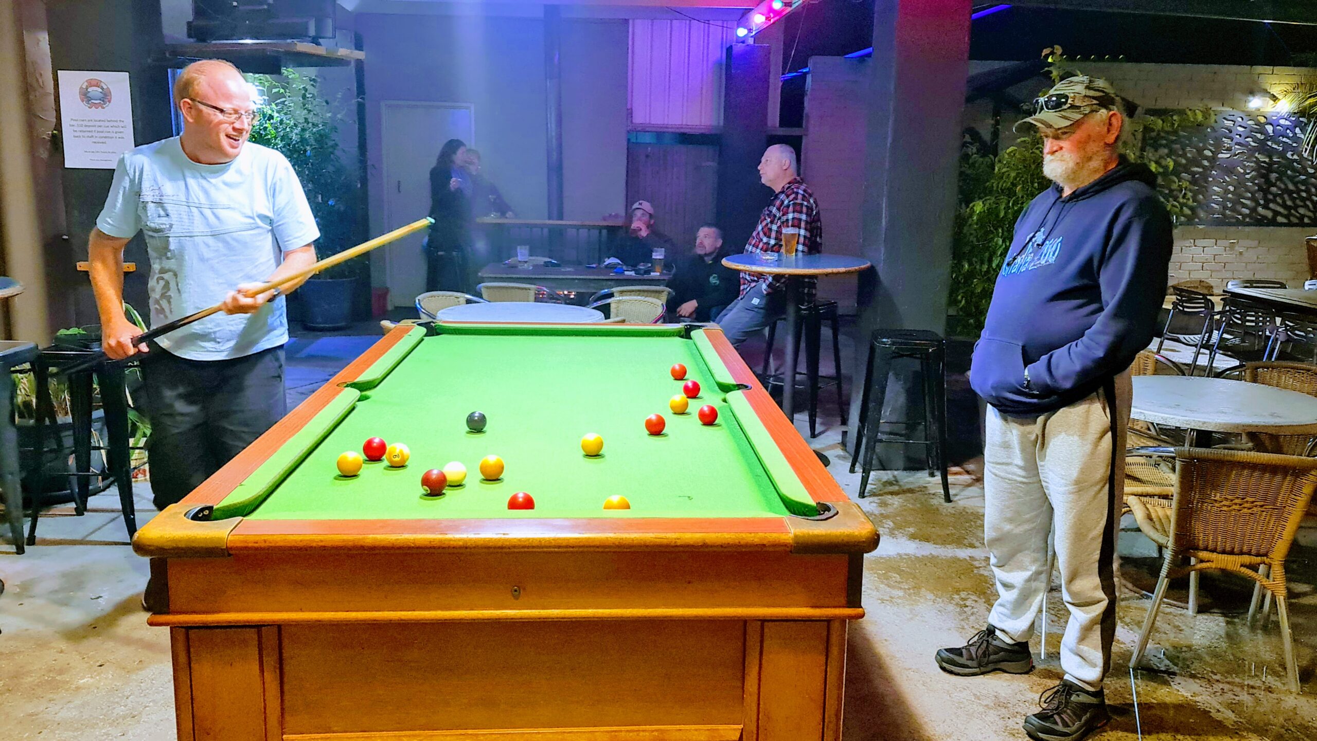 Friendly game of pool - tour activities